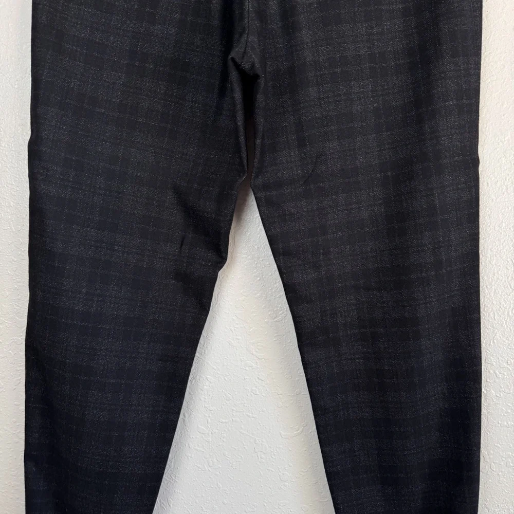 Vince wool blend black gray plaid jogger pants 34 - Picture 9 of 12